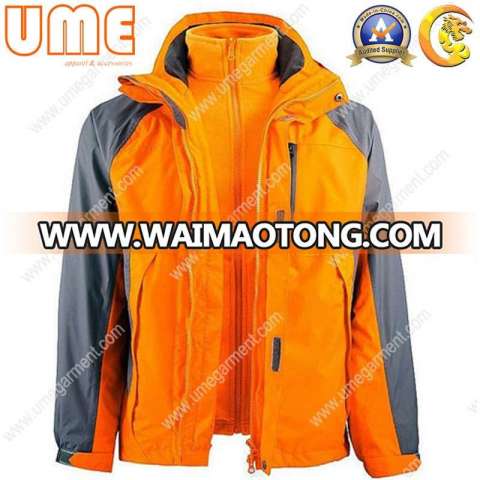 Men′s Waterproof Breathable Softshell Jacket with Plus Size